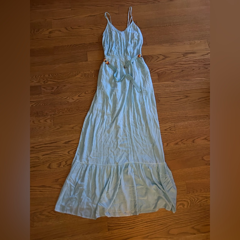 Elegant Blue Maxi Dress